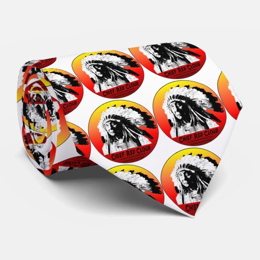 Rote hauptsächlichwolke krawatte (Gerollt)