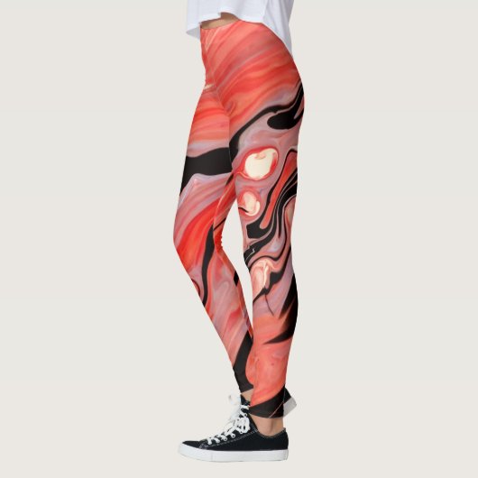 rote Haut Leggings (Links)