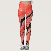 rote Haut Leggings (Vorderseite)
