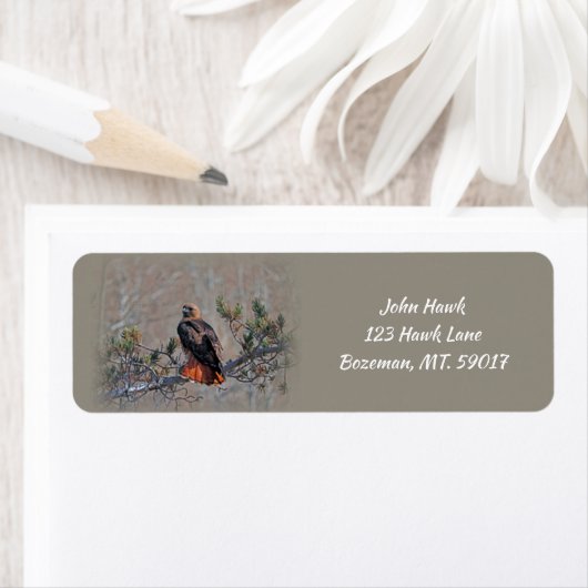 Rote Hawk-Rücksendeadresse (Insitu)