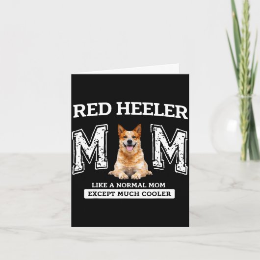Rote Heeler-Mutter wie eine normale Mutter, außer Karte (Vorderseite)