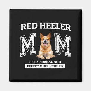 Rote Heeler-Mutter wie eine normale Mutter, außer Magnet