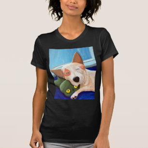 Rote Heeler streichelnfrosch-Malerei T-Shirt