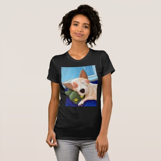 Rote Heeler streichelnfrosch-Malerei T-Shirt (Vorne ganz)
