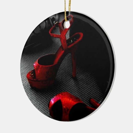 Rote Heelse Keramik Ornament (Links)