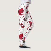Rote Heelse, Modeaccessoires Muster. Leggings (Rechts)