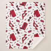 Rote Heelse, Modeaccessoires Muster. Sherpadecke (Vorderseite)