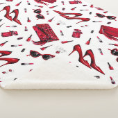 Rote Heelse, Modeaccessoires Muster. Sherpadecke (3/4)