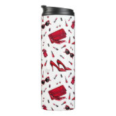 Rote Heelse, Modeaccessoires Muster. Thermosbecher (Nach rechts gedreht)