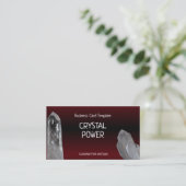 Rote Heilkristalle - MineralQuarzkristalle Visitenkarte (Stehend Vorderseite)