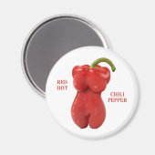 Rote Heiße Chili Paprika Magnet (Vorderseite/Rückseite)