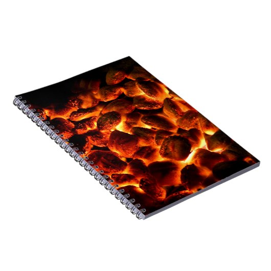 Rote, heiße Kohlen Notizblock (Rechte Seite)