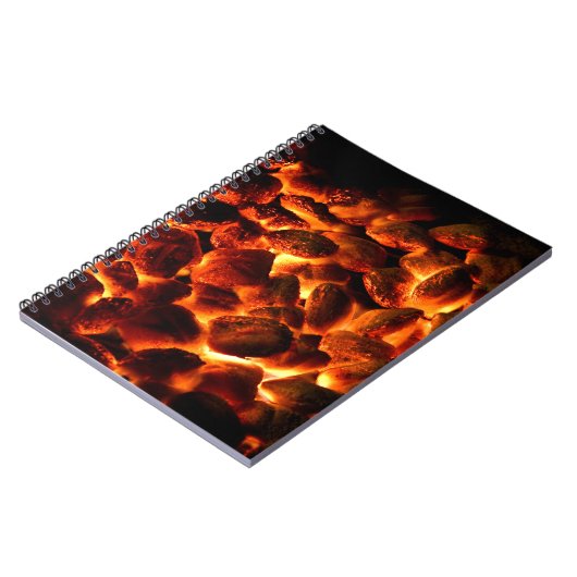 Rote, heiße Kohlen Notizblock (Linke Seite)