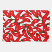 Rote heiße Paprika scharf  Geschirrtuch (Horizontal)