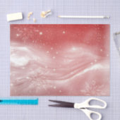 Rote heller Schnee-Landschaftsski-Berge Seidenpapier (Handwerk)