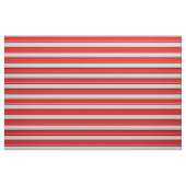 Rote, hellgraue und schwarze Streifen Stoff (Fat Quarter (45,7 x 55,9 cm))