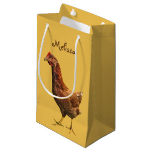 Rote Henne-Huhn-Geschenk-Tasche Kleine Geschenktüte