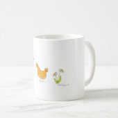 Rote Henne im Garten Kaffeetasse (VorderseiteRechts)