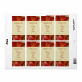 Rote Herbst-Herbstlaub Hochzeitsoße (Vorne)