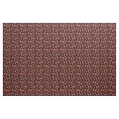 Rote Herbstahornblätter auf Schwarz Stoff (Yard (91,4 cm))