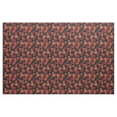 Rote Herbstahornblätter auf Schwarz Stoff (Fat Quarter (45,7 x 55,9 cm))