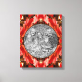 Rote Herbstübergänge Gestalten Sie Ihr eigenes Fot Leinwanddruck (Vorderseite)