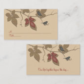 Rote Herde Reben Vogelarten Besondere Anlass Platz Platzkarte (Vorne/Hinten)