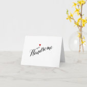 Rote Herz-hallo hübsche Hochzeit Karte (Gelbe Blume)