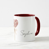 Rote Herz Lutscher Tasse (VorderseiteRechts)