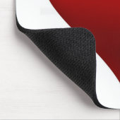 Rote Herz-Mausunterlage Mousepad (Ecke)