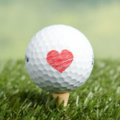 Rote Herz Srixon Soft Feel 13 Golfbälle - Geschenk (Insitu T-Shirt)