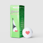 Rote Herz Srixon Soft Feel 13 Golfbälle - Geschenk (Verpackung)