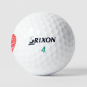 Rote Herz Srixon Soft Feel 13 Golfbälle - Geschenk (Logo)
