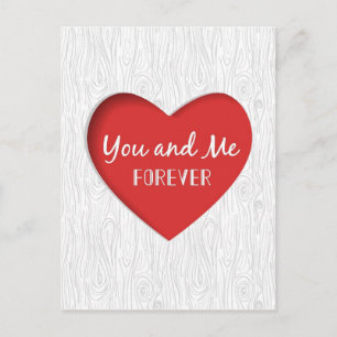 Rote Herz-Valentinstag-Karte Feiertagspostkarte