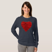 ROTE HERZBLOSE T-Shirt (Vorne ganz)