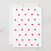 Rote Herzchen - Blankokarte (Vorderseite)