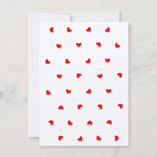 Rote Herzchen - Blankokarte (Vorderseite)