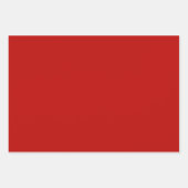 Rote Herzen auf schwarz mit/Soliden Geschenkpapier Set (Vorderseite 2)