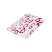 Rote Herzen Badematte (Schrägansicht)