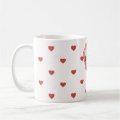 Rote Herzen Ballon Kaffeetasse (Links)