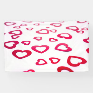 Rote Herzen Banner