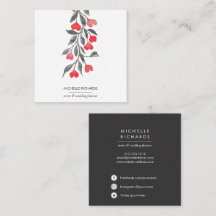 Rote Herzen | Berufliche Social Media Icons