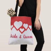 Rote Herzen Braut und Bräuche Tasche (Von Nahem)