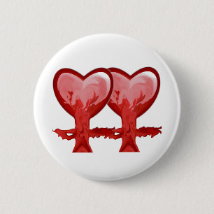 Rote Herzen Button