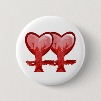 Rote Herzen Button