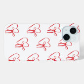 rote Herzen Case-Mate iPhone Hülle (Rückseite (Horizontal))