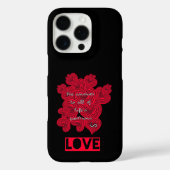 Rote Herzen Case-Mate iPhone Hülle (Rückseite)