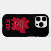 Rote Herzen Case-Mate iPhone Hülle (Rückseite (Horizontal))