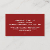 Rote Herzen, Einladung der Gesprächspartner (Rückseite)