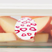 Rote Herzen Etiketten (Befestigt)